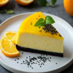 The Delightful Black Sesame Yuzu Cheesecake First Image First Image