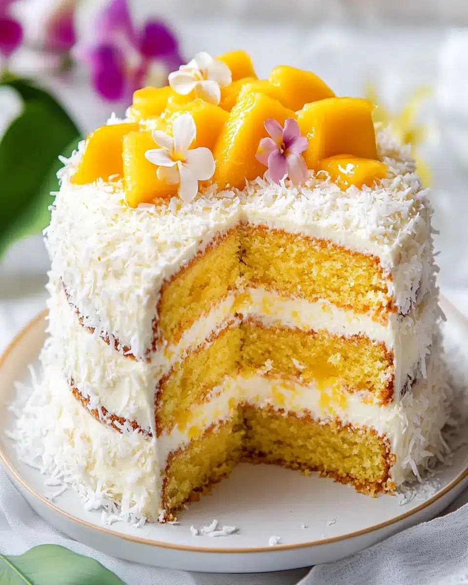 Vegan Mango Coconut Cake: The Best Tropical Escape at Home