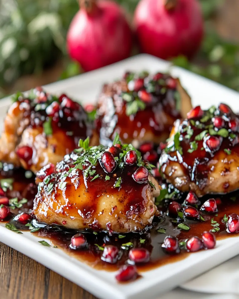 Easy Sticky Pomegranate Chicken That Will Dazzle Your Dinner!