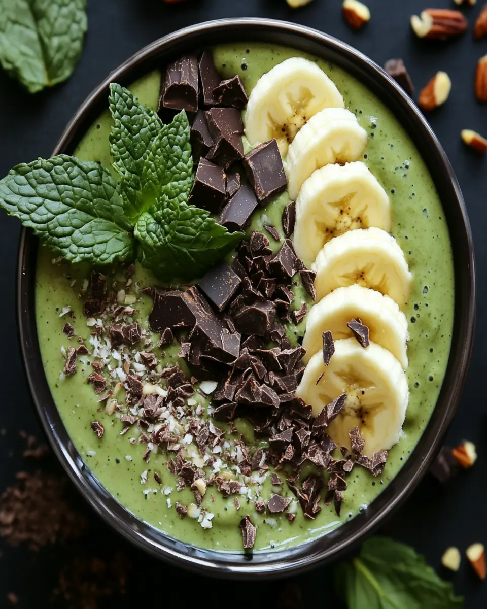 Mint Chocolate Smoothie Bowl: A Refreshing Indulgence!