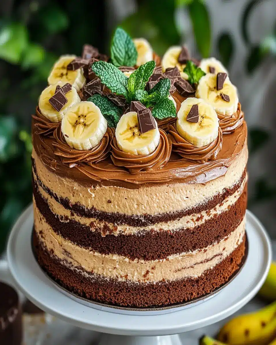 Banana Cake with Nutella Buttercream: Indulgent Bliss Awaits