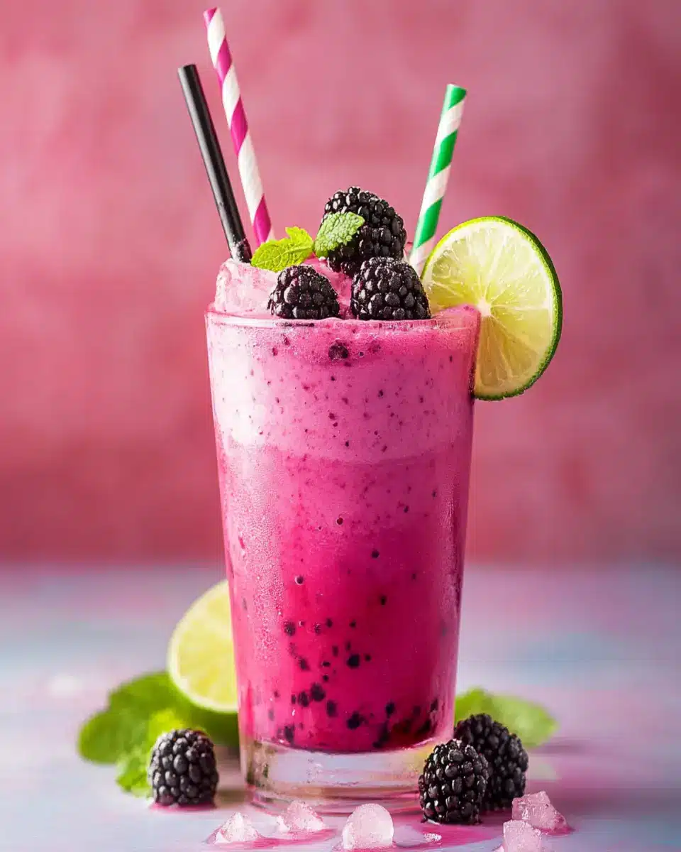 Homemade Blackberry Coconut Pink Drink: Refreshingly Indulgent!