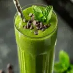 Mint chip spiulina smoothie First Image First Image