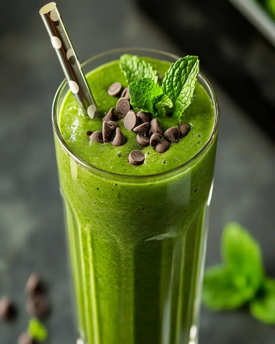 Mint Chip Spirulina Smoothie: The Best Energizing Treat!