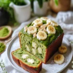 Matcha and White Chocolate Banana Bread First Image First Image