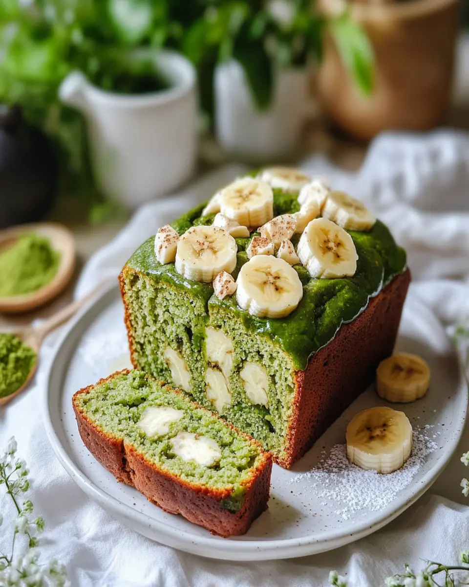 Matcha and White Chocolate Banana Bread Bliss You Can’t Resist