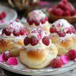 Edd Kimber’s Raspberry and Rose Cheesecake Buns First Image First Image