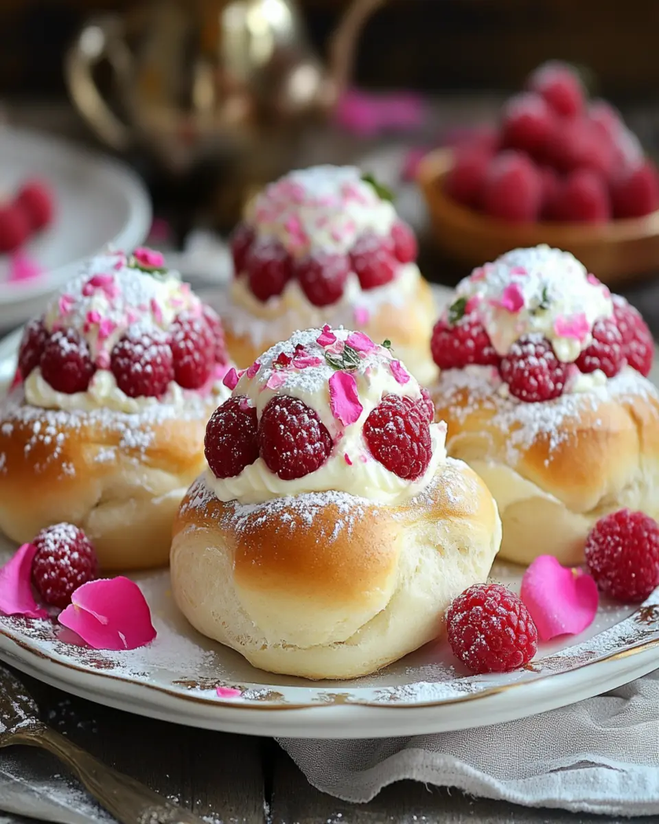 Edd Kimber’s Raspberry and Rose Cheesecake Buns: Irresistibly Sweet!