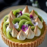 Kiwi curd meringue tart First Image First Image