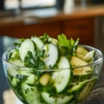 Simple Cucumber Celery Salad With Green Apple First Image First Image