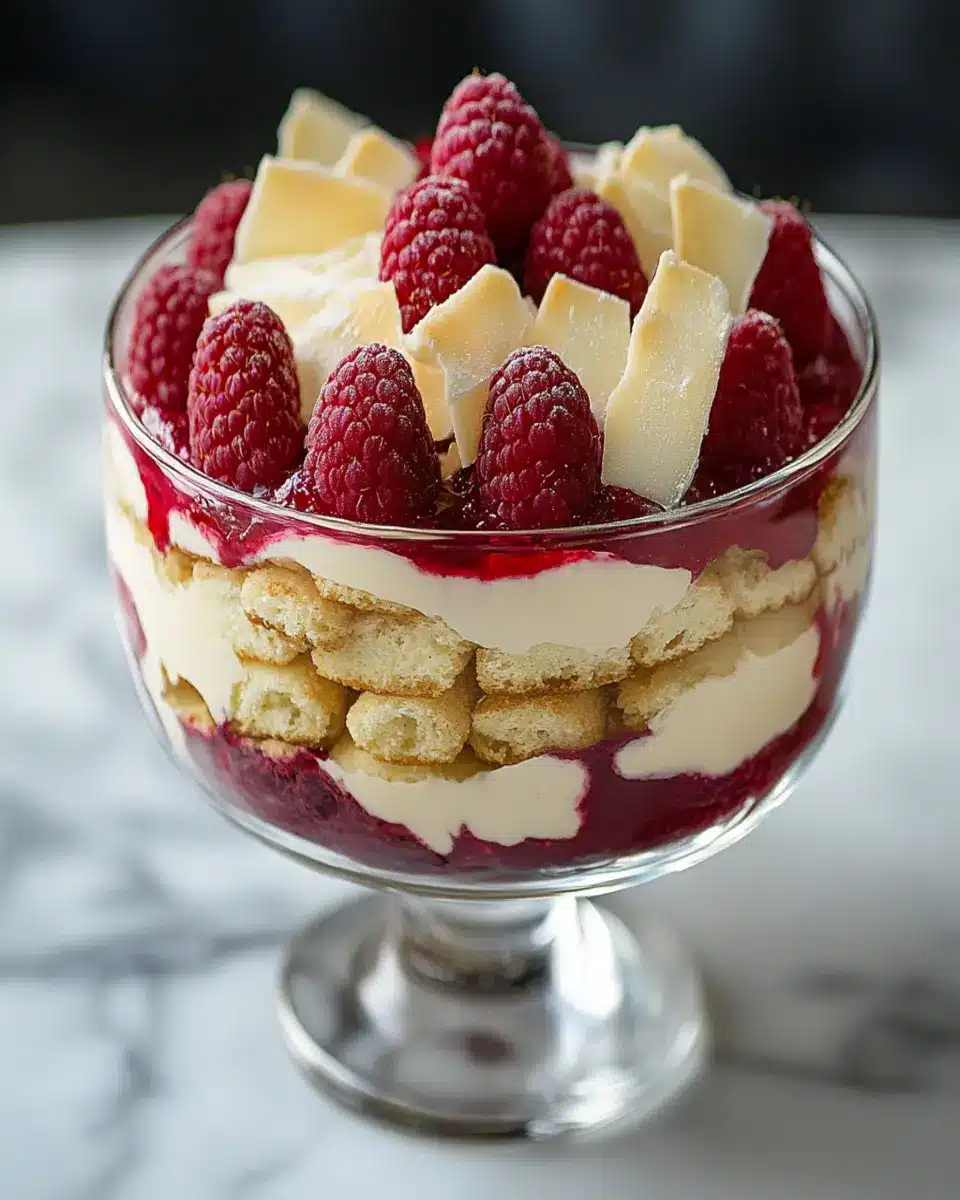 Make This Luscious White Chocolate Raspberry Tiramisu Tonight!