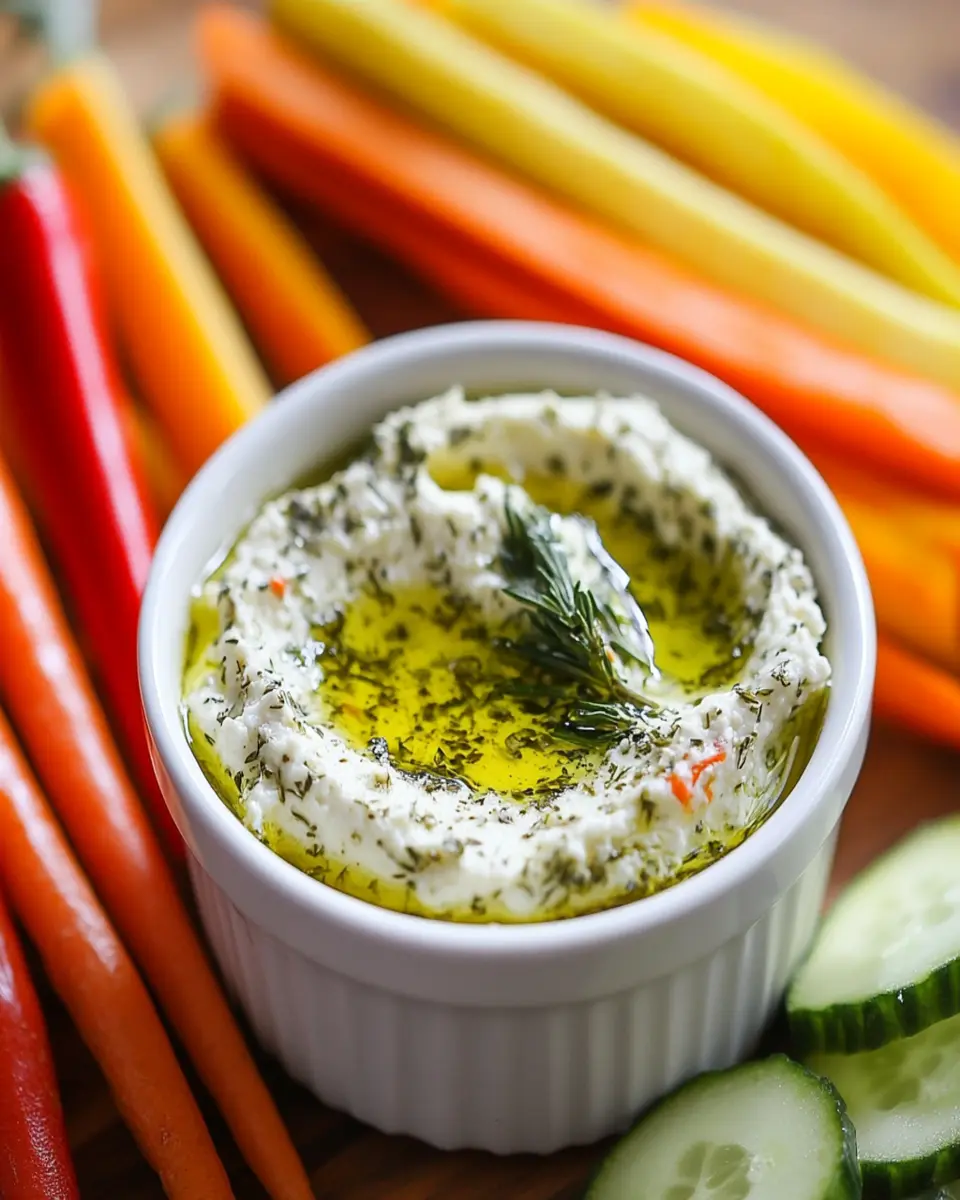 Easy Herb and Feta Olive Oil Dip: Irresistibly Flavorful Bliss