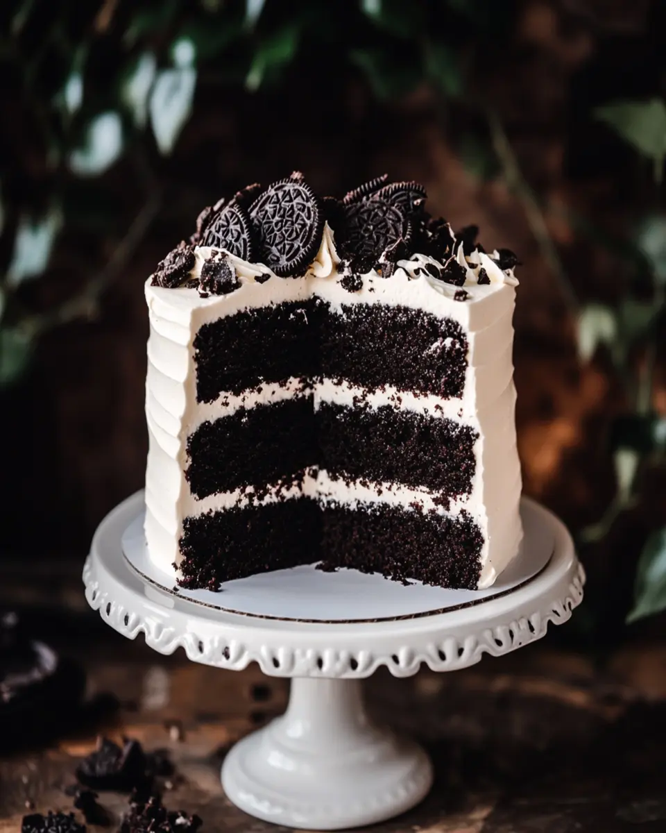 Black Velvet Cake with Oreo Frosting: Indulgent Bliss Awaits