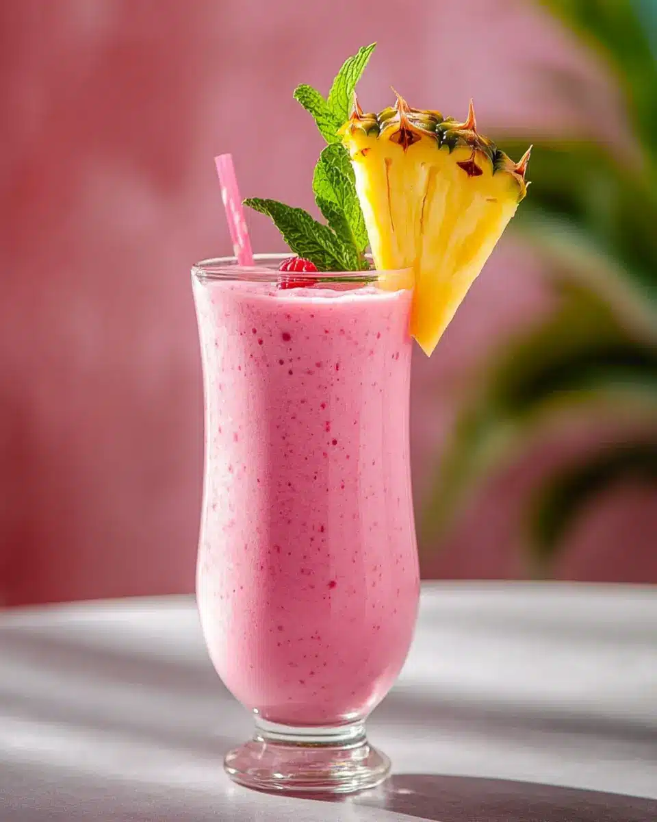 Anti-Inflammation Pineapple Pink Smoothies: Refreshingly Healthy!