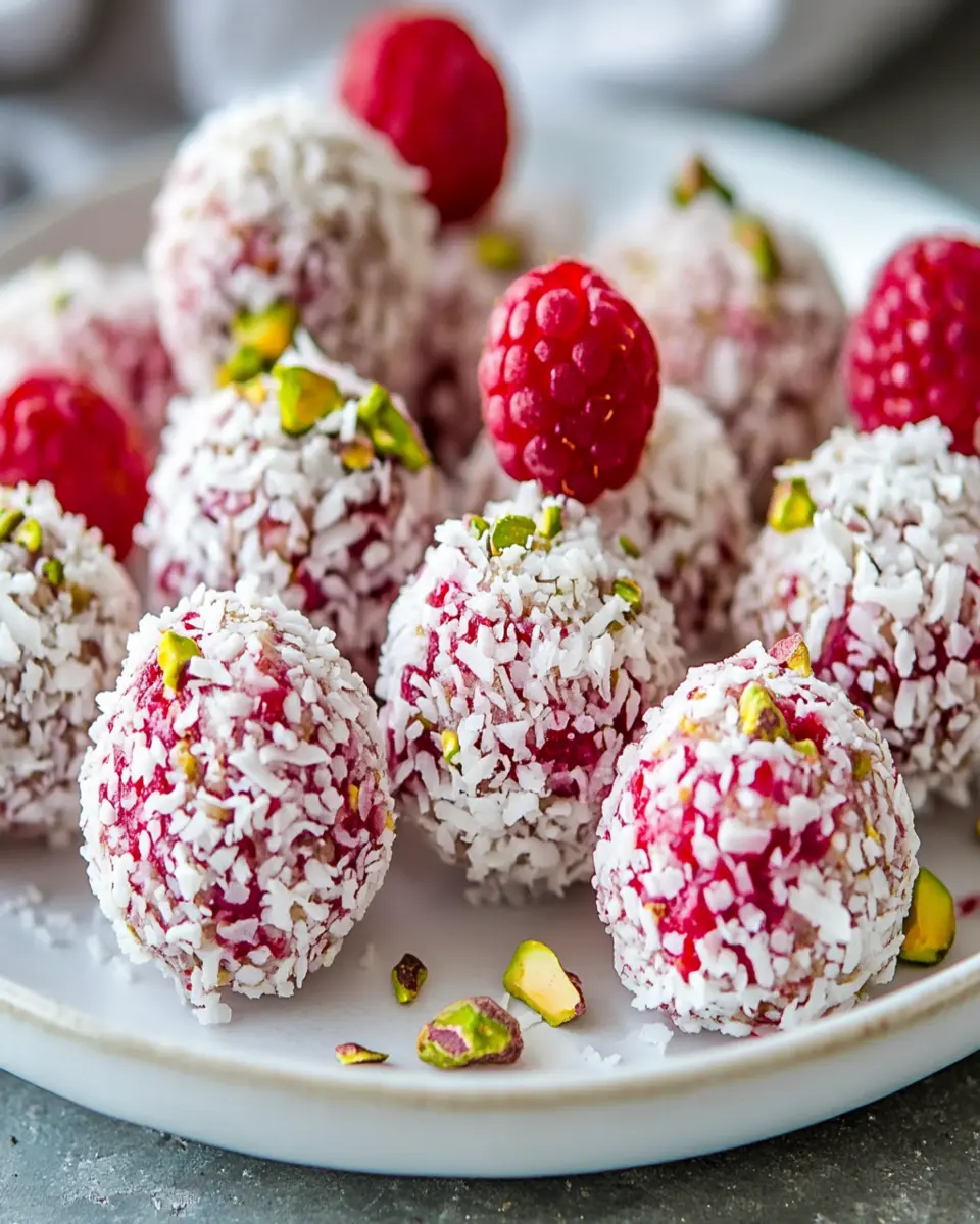 No-Bake Raspberry Coconut Balls: Irresistibly Easy Treats!