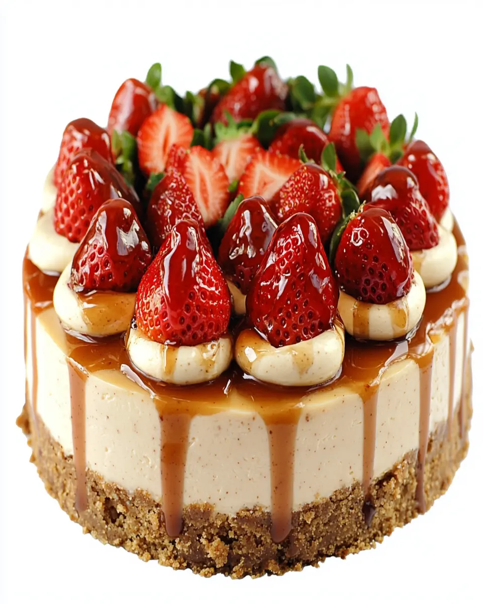 Biscoff Strawberry Cheesecake: Indulgent Dream in Every Slice