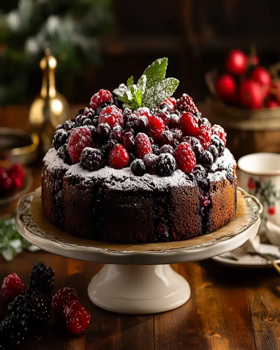Rich and Spiced Scottish Black Bun Cake: Indulgent Holiday Delight