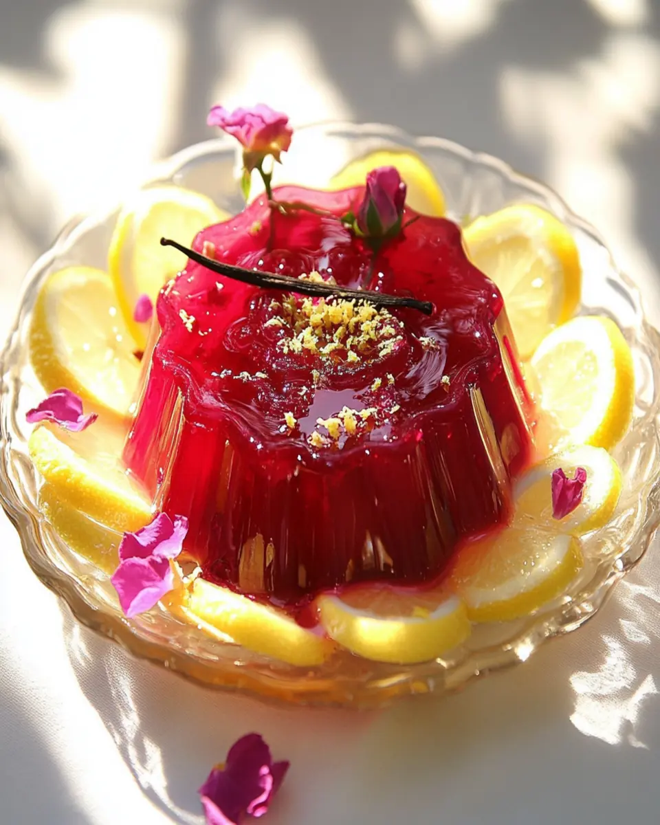 Hibiscus Rose Jelly: Easy Bliss with Lemon and Vanilla
