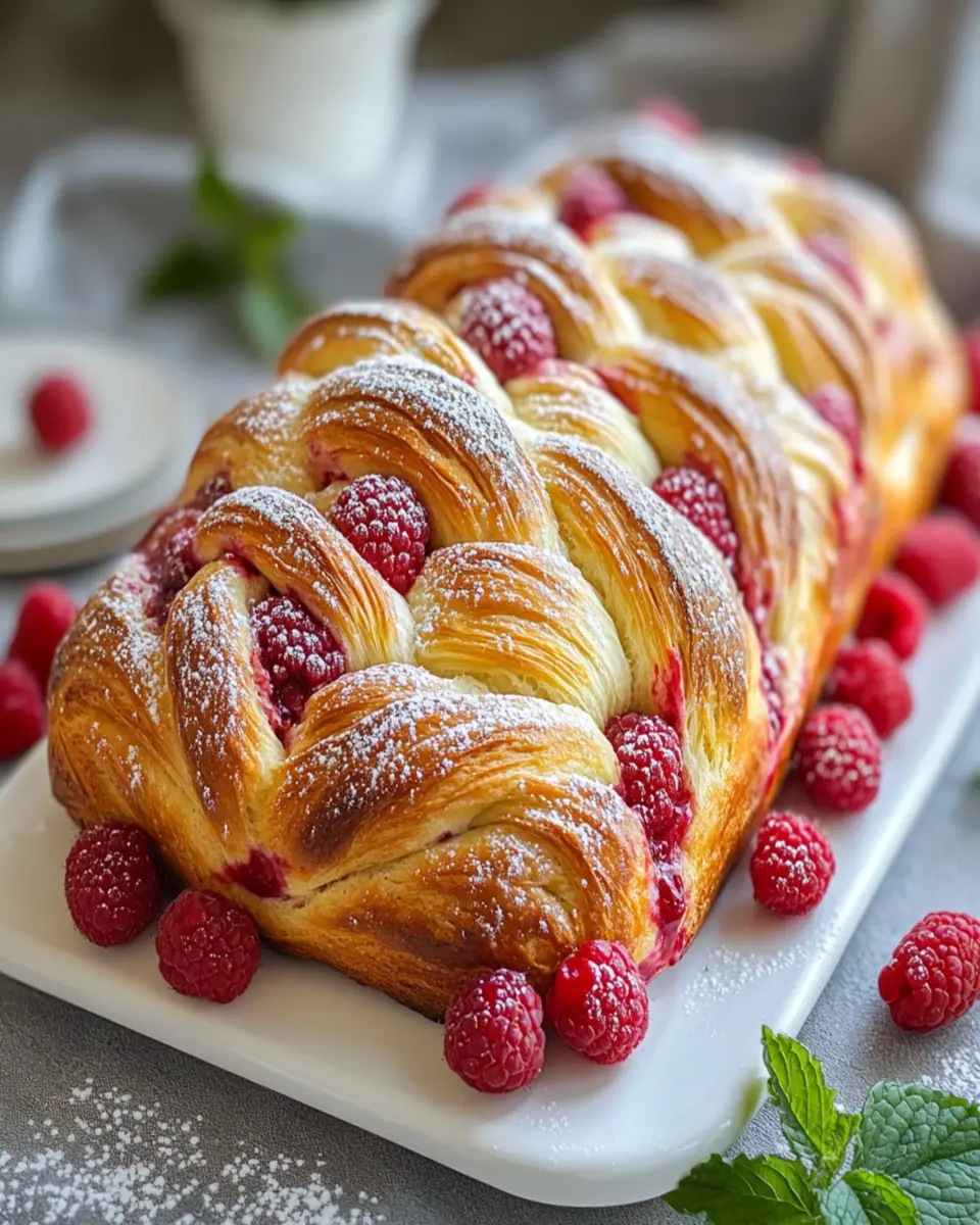 Raspberry Swirl Brioche Loaf: Indulgent Bliss for Your Breakfast