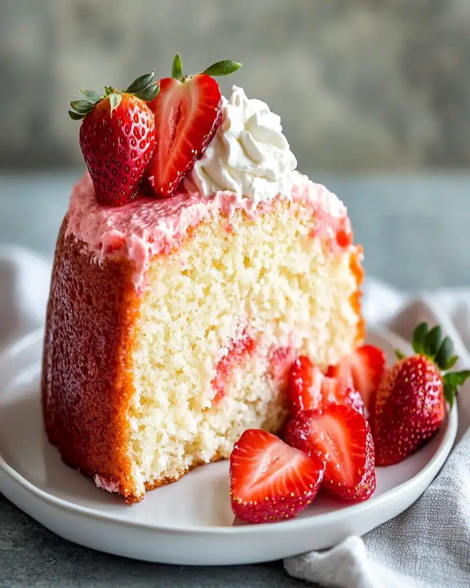 Strawberry Milkshake Pound Cake: Indulge in Every Slice