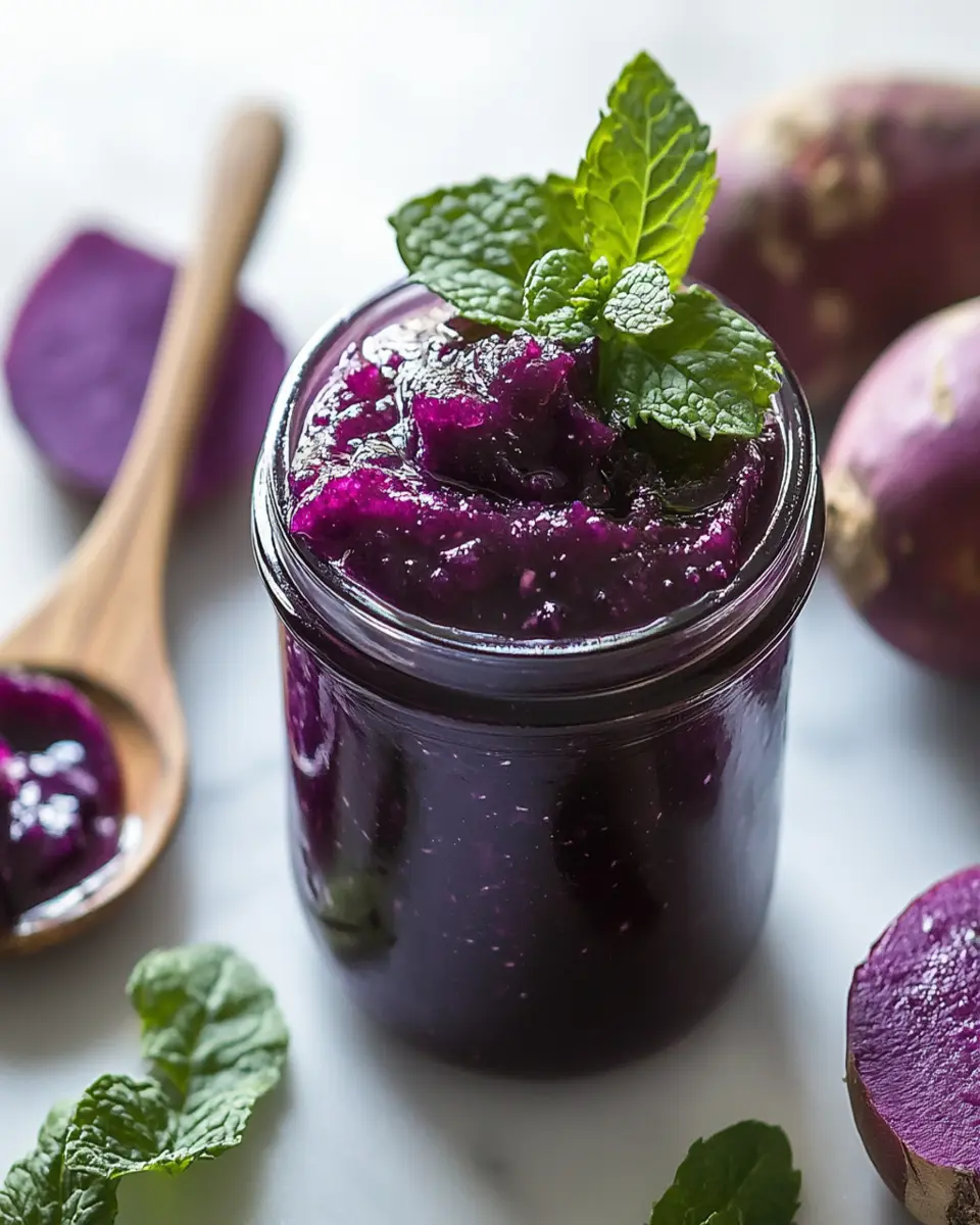 Healthy Purple Sweet Potato Jam: Irresistibly Creamy Delight