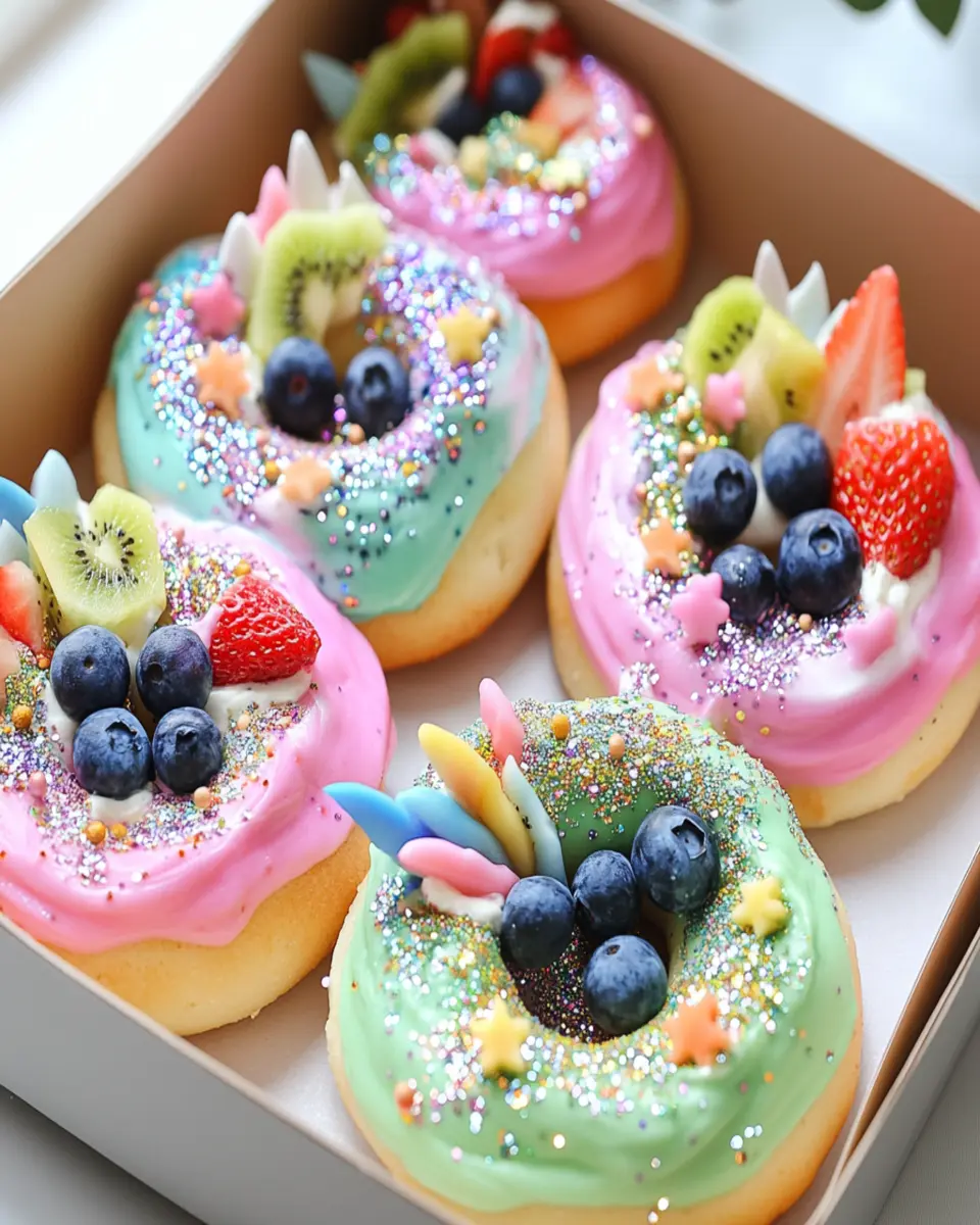 Unicorn Bagel Sparkle Box: Indulgent Cream Cheese & Fruit Delight