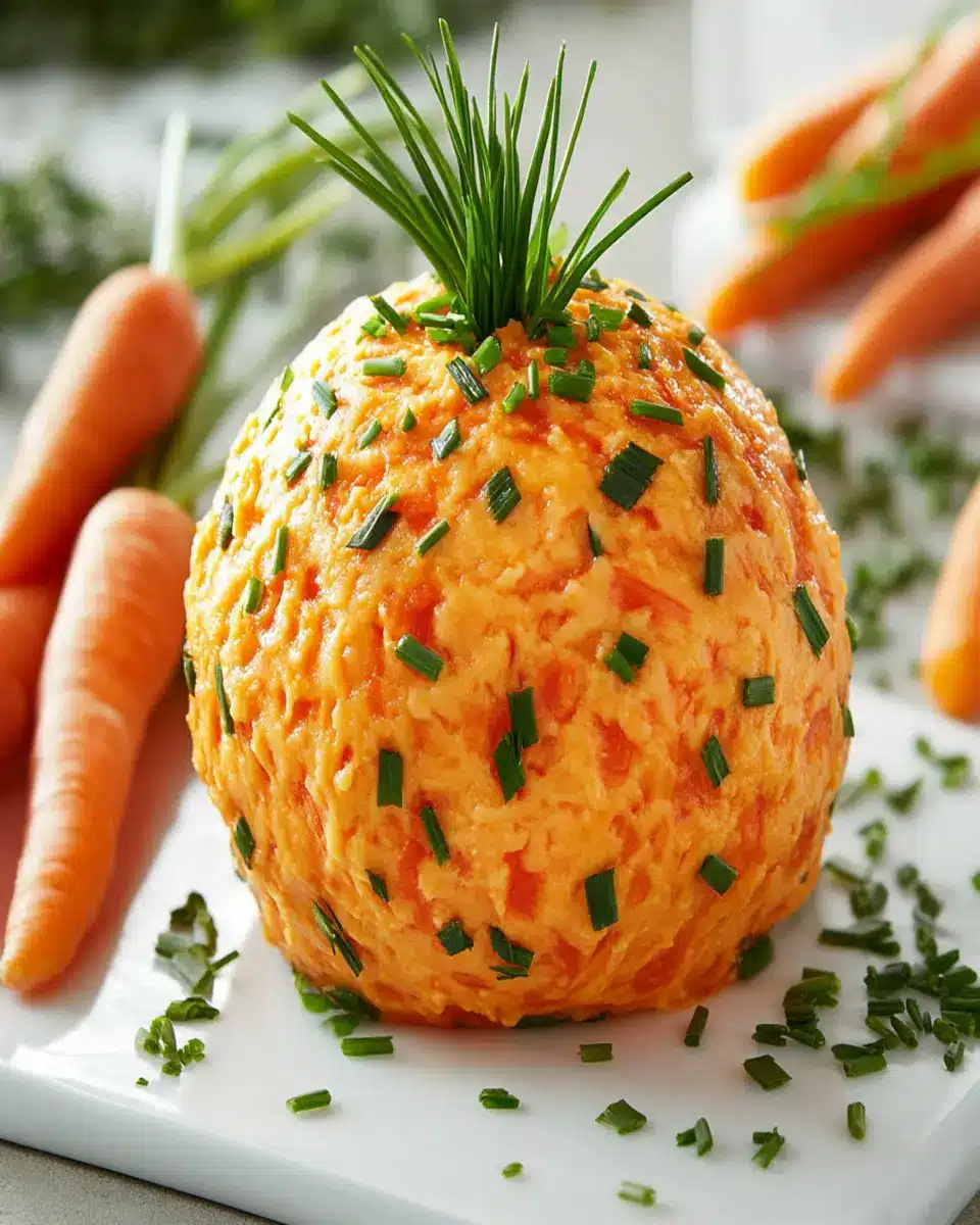 Carrot-Shaped Cheese Ball: Easy Fun for Your Next Party!