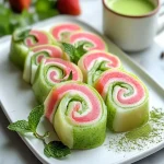 Strawberry Matcha Latte Rolls First Image First Image