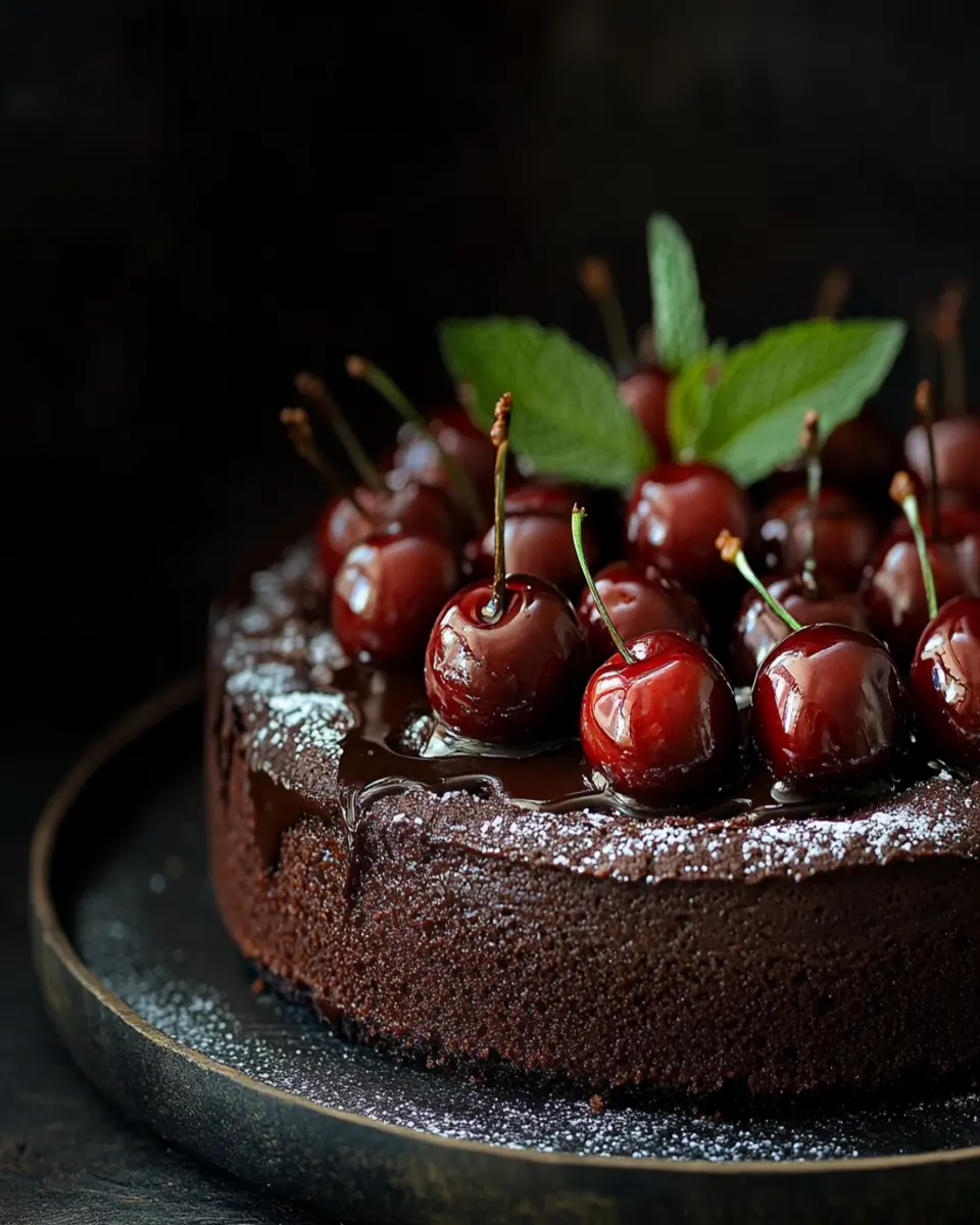 Chocolate Cherry Upside Down Cake: Irresistibly Decadent Delight