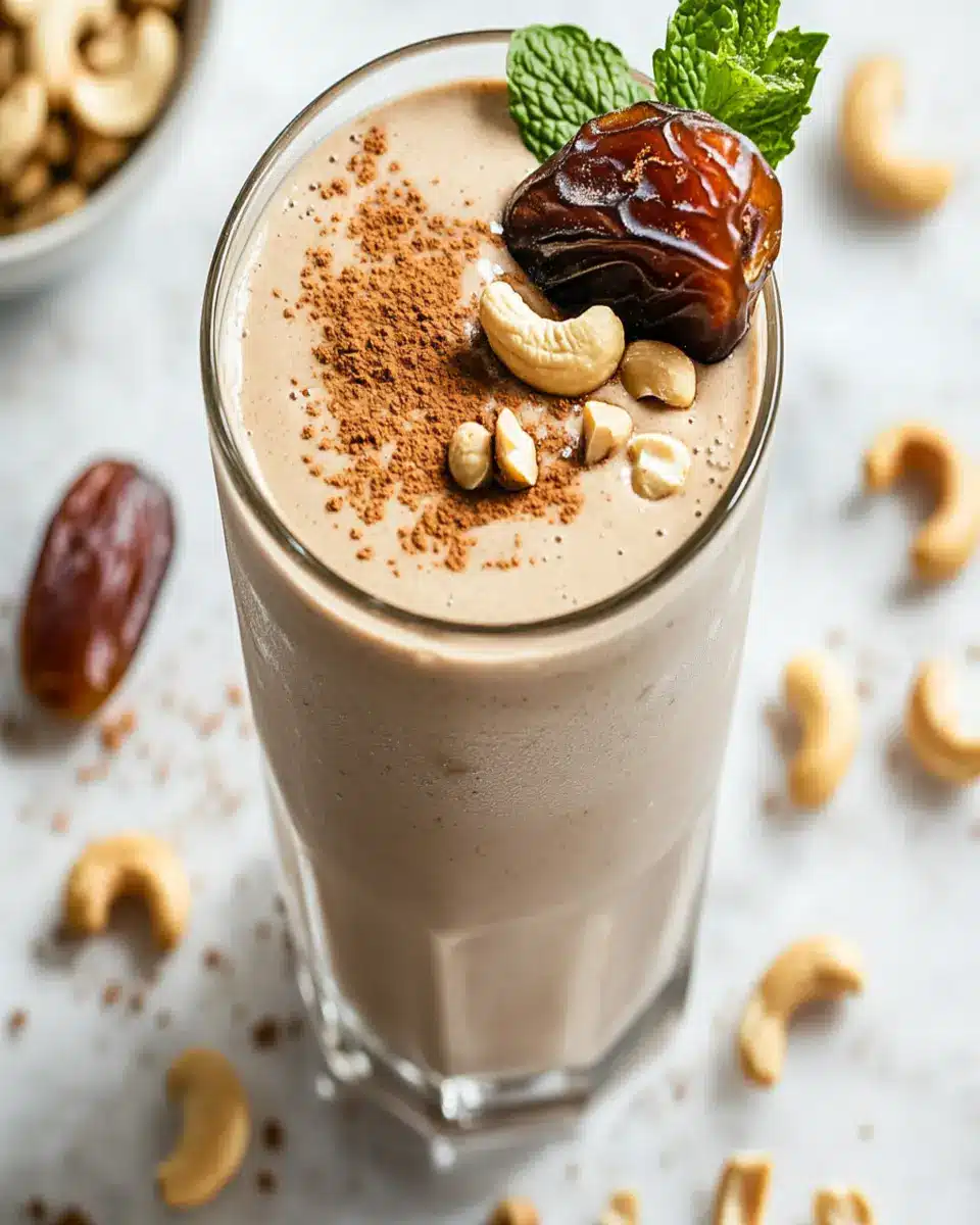 Gut-Healthy Cashew Date Shake: The Creamy Superfood Boost!
