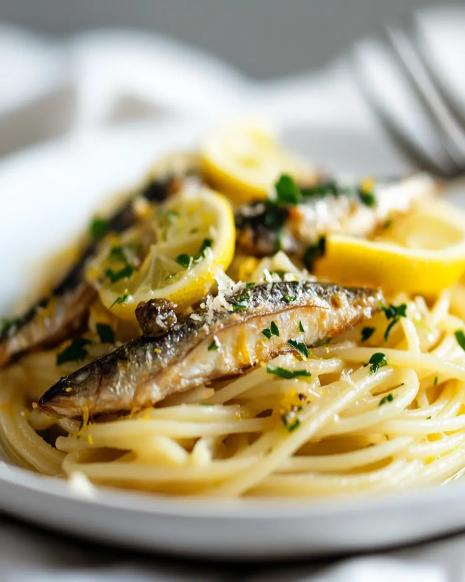 Lemon Sardine Pasta: Easy, Zesty Comfort in Every Bite