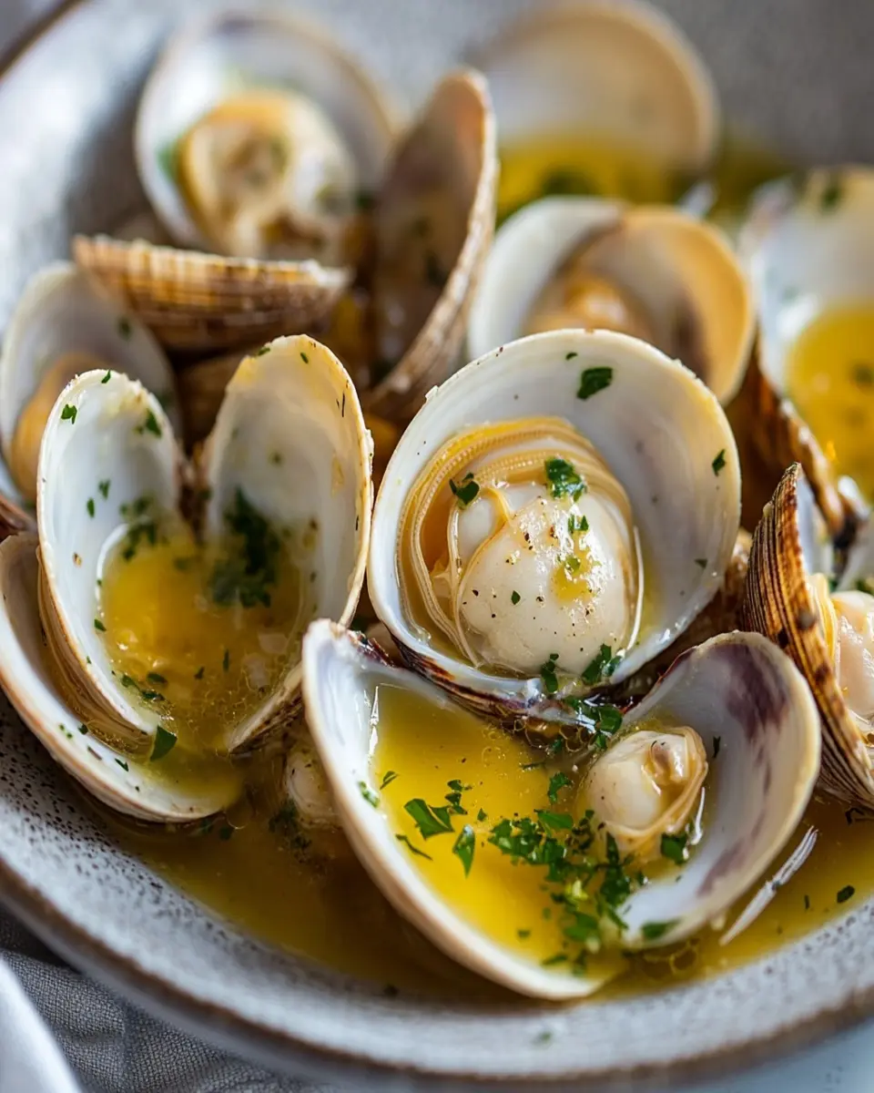 Clams Steamed in Bone Broth: A Butter-Infused Delight