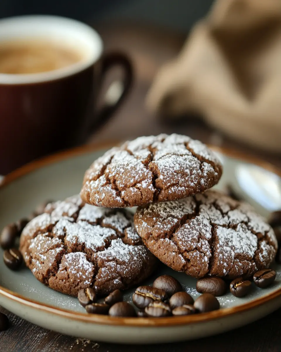 Tiramisu Crinkle Cookies: Irresistibly Soft and Decadent Delight