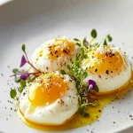 Sea Urchin Butter over Poached Eggs First Image First Image