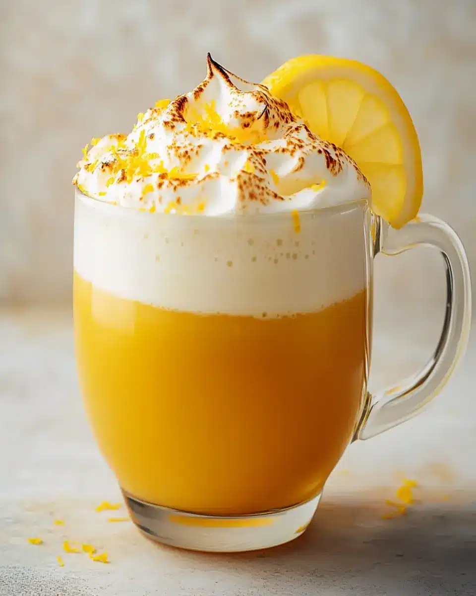 Lemon Meringue Rooibos Tea Latte: Indulgent Coconut Bliss