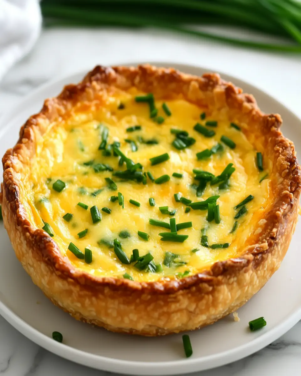 Keto Pie Crust with Tasty Cheddar and Chives: Easy & Irresistible