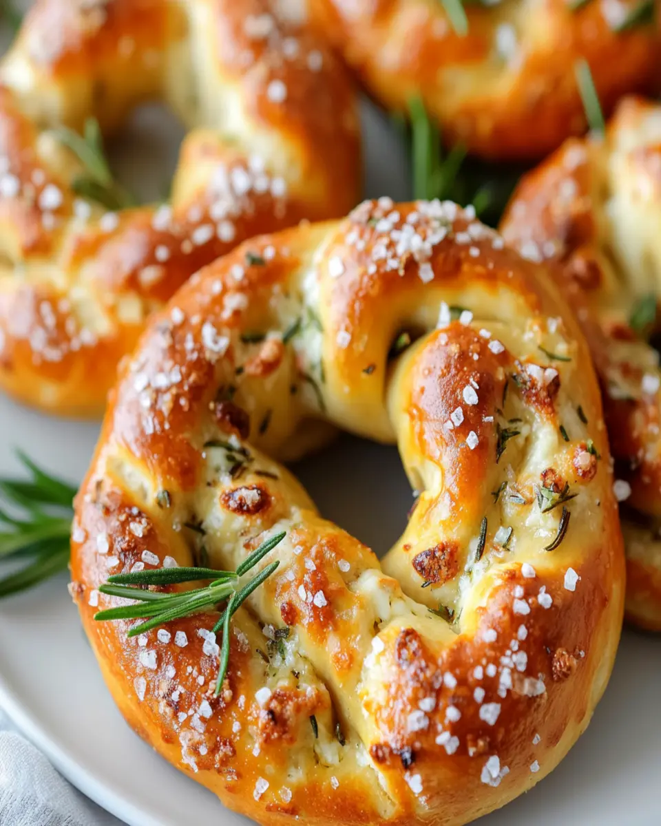 Divine Rosemary Pretzels: Gooey Mozzarella Bliss Awaits
