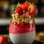 Strawberry Cheesecake Chia Pudding First Image First Image