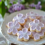 Lilac Cookies Recipe | Floral Sugar Cookie Dessert First Image First Image