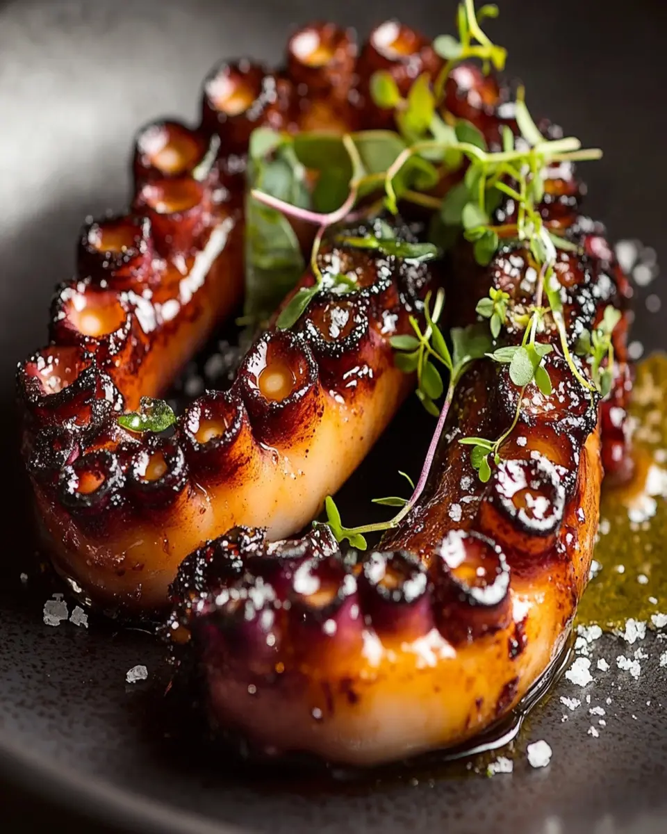 Octopus Tentacles Charred in Tallow: Juicy Flavor Explosion!