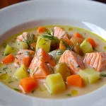 Finnish Salmon Soup (Lohikeitto) First Image First Image