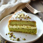 Pistachio Coffee Cake with Cream Cheese Filling First Image First Image