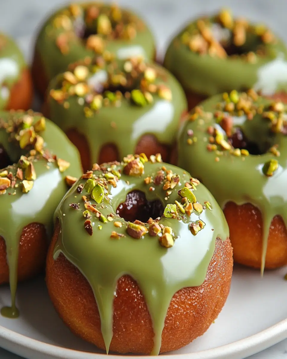 Pistachio Lava Donuts: Gooey Indulgence You Can’t Resist