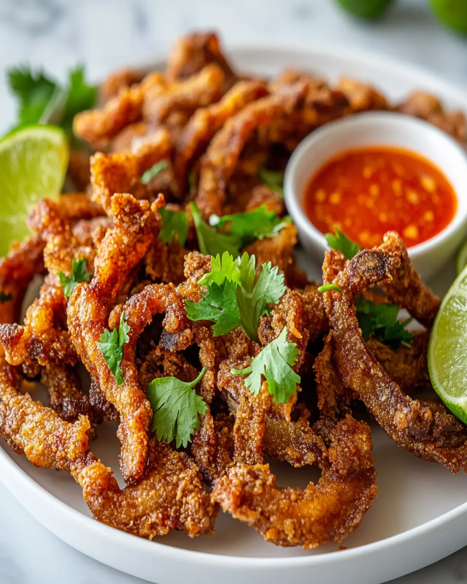 Crispy Pork Ear Strips: Irresistibly Crunchy and Flavorful!