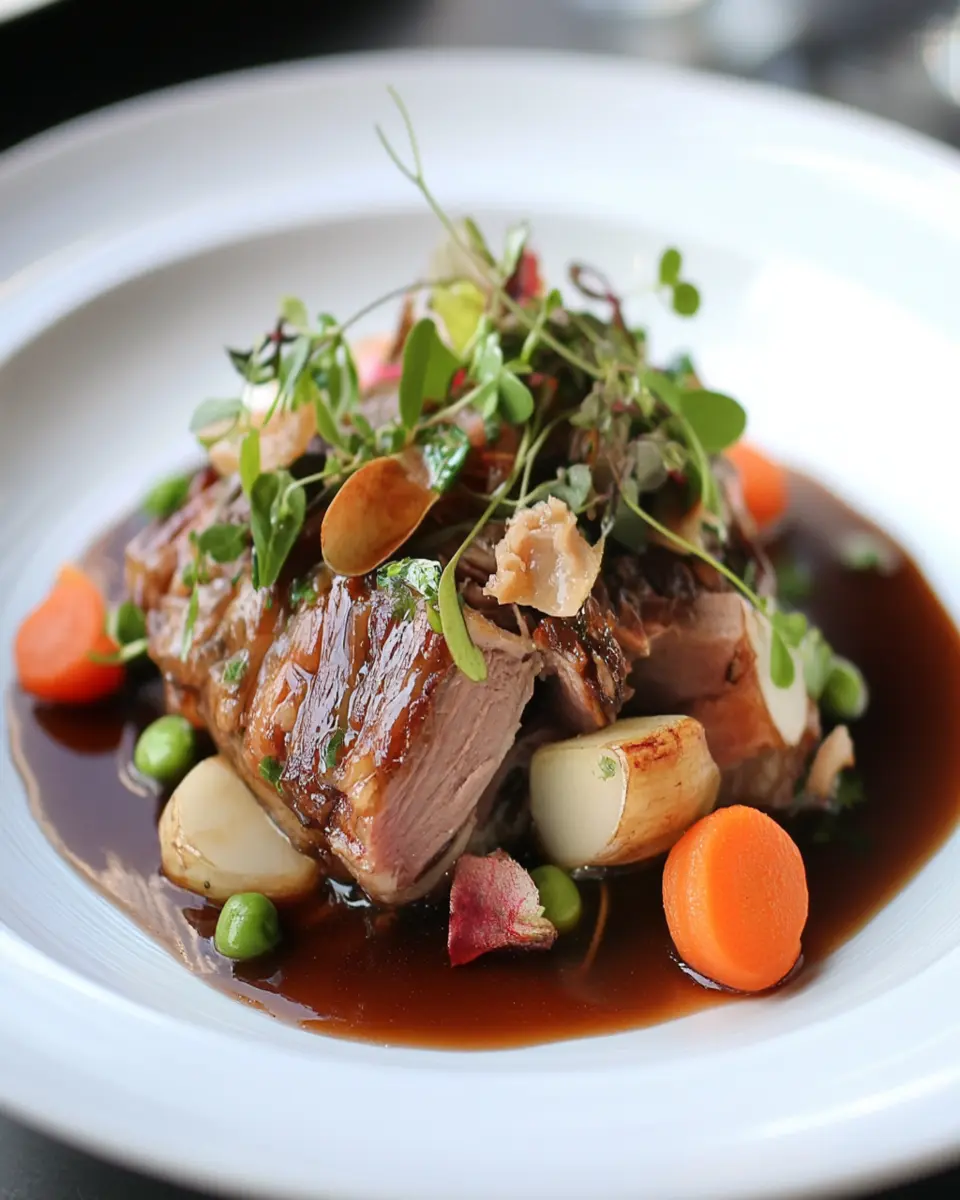 Wild Boar Shoulder Confit: Indulgent Flavor Awaits You
