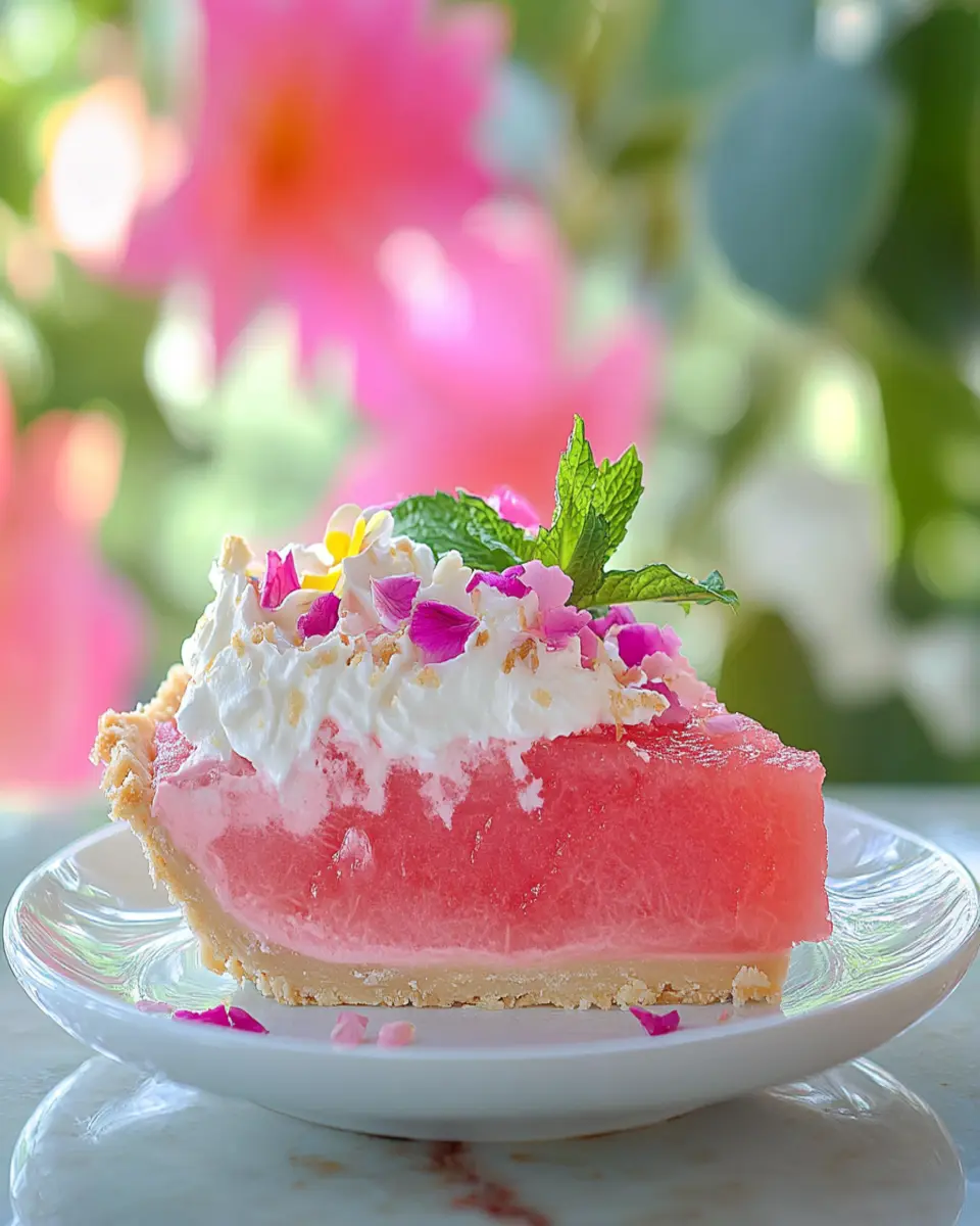 Fluffy Watermelon Pie: The Best No-Bake Summer Wow Factor