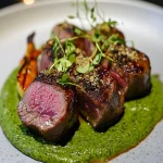 Sous Vide Lamb Heart with Smoked Salt First Image First Image