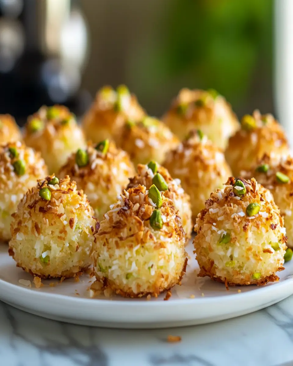 Pistachio Coconut Macaroons: Irresistibly Crunchy Bliss!