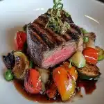 Elk Ribeye with Charred Fat Cap First Image First Image