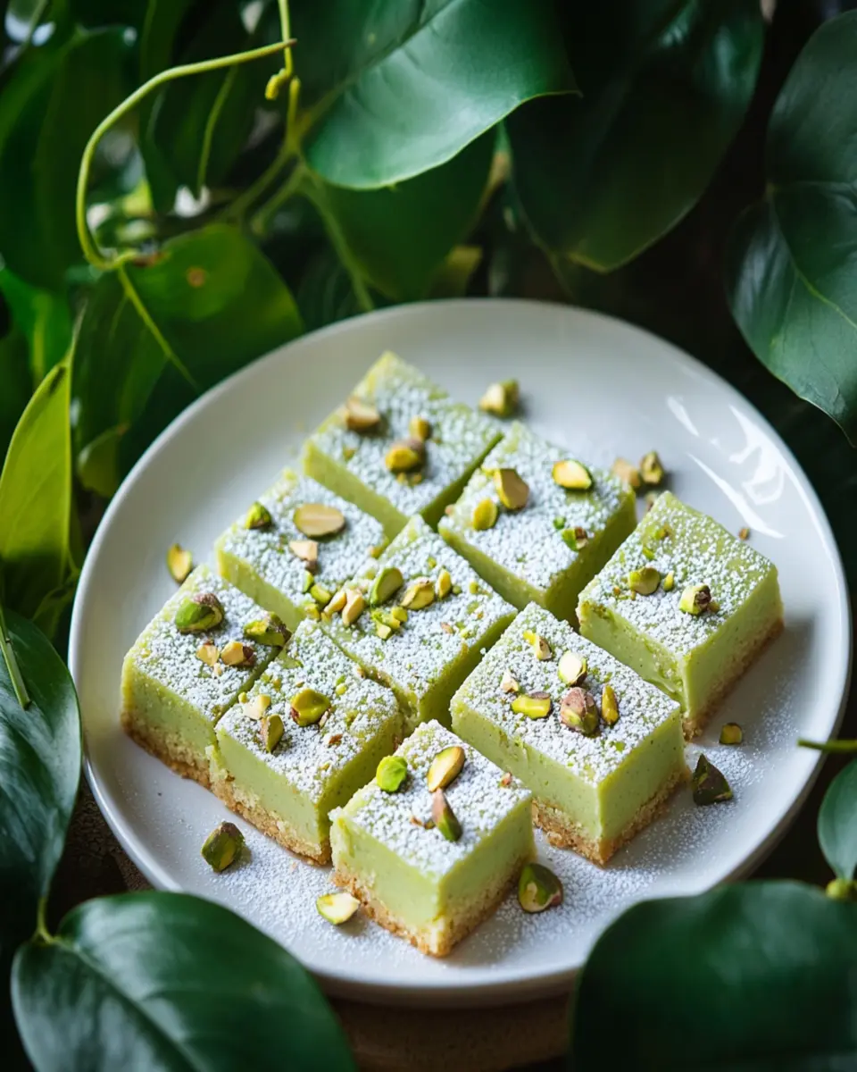 Pistachio Pudding Sugar Cookie Bars: Irresistibly Creamy Delight
